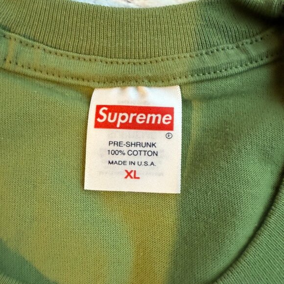 NWOT Supreme Futura Box Logo Green Tshirt - Picture 3 of 4